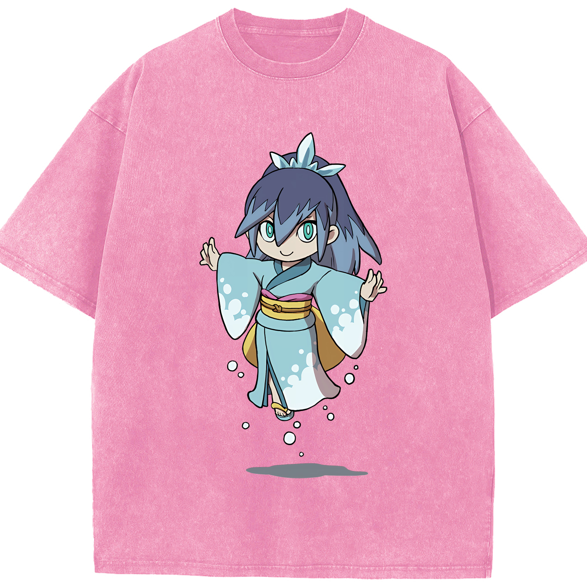 （画像用） 妖怪ウォッチ Yo-kai Watch 綿100% ヴィンテージ風 半袖Tシャツ（フロントプリント）